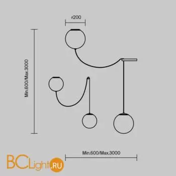 Подвесной светильник Maytoni Twins MOD427PL-L20B3K1 - Фото 2
