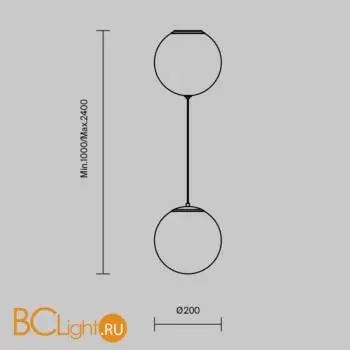 Подвесной светильник Maytoni Twins MOD427PL-L20B3K - Фото 3