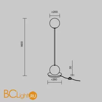 Торшер Maytoni Twins MOD427FL-L20B3K - Фото 3