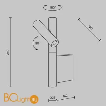 Бра Maytoni Utility MOD433WL-L3BS3K - Фото 5