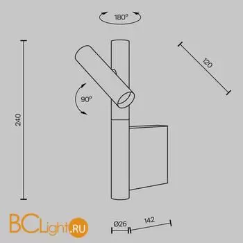 Бра Maytoni Utility MOD433WL-L3B3K - Фото 7