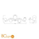 Бра Maytoni Uva MOD059WL-05G - Схема