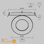 Встраиваемый светильник Maytoni Vector DL102-12W2.7K-B - Фото 9