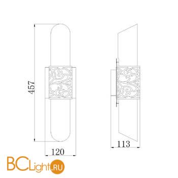 Бра Maytoni Venera H260-02-N - Схема