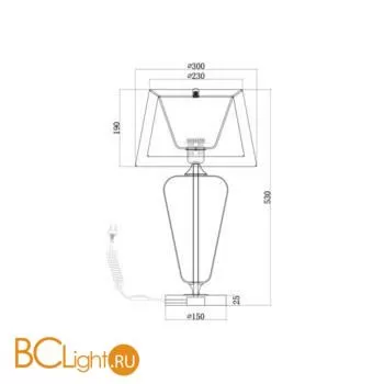 Настольная лампа Maytoni Verre Z005TL-01CH - Фото 1