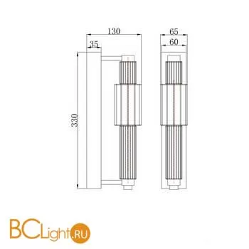 Бра Maytoni Verticale MOD308WL-L9CG3K - Фото 1