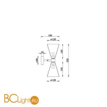 Бра Maytoni Vesper MOD108WL-02WG - Фото 0