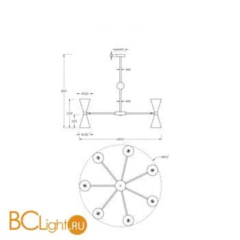 Люстра Maytoni Vesper MOD108PL-14WG - Фото 0