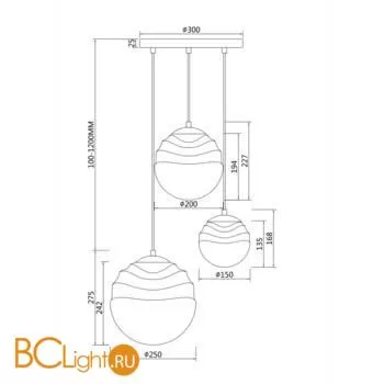 Подвесной светильник Maytoni P074PL-03N - Фото 2