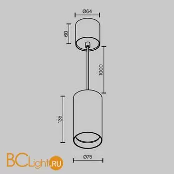 Подвесной светильник Maytoni Vol P100PL-20W4K-BS - Фото 7