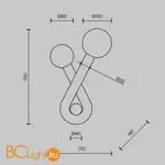 Бра Maytoni Vortex MOD476WL-02BG - Фото 4