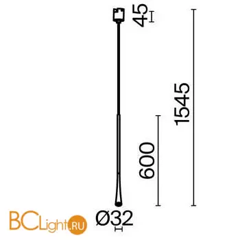 Трековый светильник Maytoni Waist new TR168-1-7W3K-M-B - Фото 1