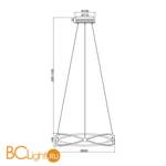 Подвесной светильник Maytoni Weave MOD062PL-L45CH3K - Схема