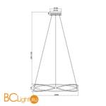 Подвесной светильник Maytoni Weave MOD062PL-L56CH3K - Схема