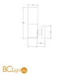 Уличный настенный светильник Maytoni Willis O418WL-01GR - Фото 0