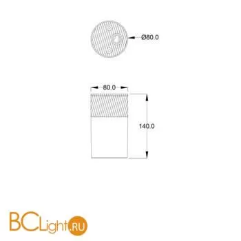 Уличный потолочный светильник Maytoni Willis O418CL-01GR - Фото 1