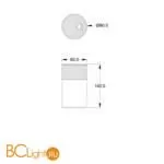 Уличный потолочный светильник Maytoni Willis O418CL-01GR - Фото 1