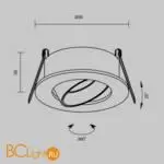 Встраиваемый светильник Maytoni Wink DL061-GU10-B - Фото 5