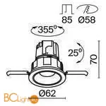 Встраиваемый светильник Maytoni Wise DL057-7W4K-W - Фото 3