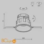 Встраиваемый светильник Maytoni Wise DL057-10W3K-W - Фото 11