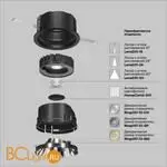 Встраиваемый светильник Maytoni Wise DL057-10W4K-B - Фото 1