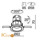 Встраиваемый светильник Maytoni Wise DL057-7W3K-W - Фото 5