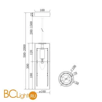 Подвесной светильник Maytoni Wonderland MOD313PL-01CH - Фото 2