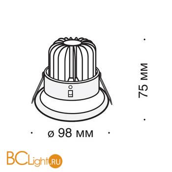 Встраиваемый светильник Maytoni Yin DL031-2-L8W - Схема
