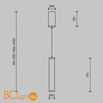 Подвесной светильник Maytoni Yora MOD464PL-L8BSK - Фото 4
