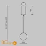 Подвесной светильник Maytoni Yora MOD464PL-L5BSK - Фото 5