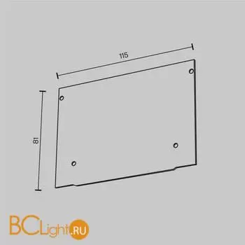 Заглушка для профиля Maytoni Заглушки и крепления для профиля ALM013EC-PL-W - Фото 4