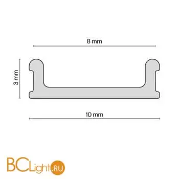 Заглушка для профиля Maytoni Заглушки и крепления для профиля ALM012-SC-B - Фото 0