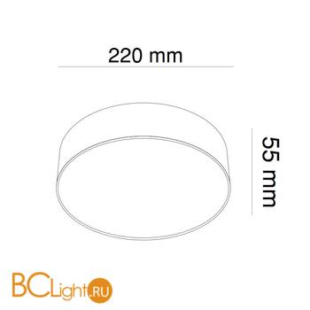 Потолочный светильник Maytoni Zon 4000K 1x26Вт 120° C032CL-L32W4K - Схема