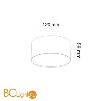Потолочный светильник Maytoni Zon 3000K 1x12Вт 120° C032CL-L12B3K - Фото 0