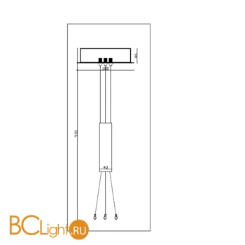 Универсальное крепление для квадратных светильников Maytoni Zon (400 и 600 мм) C032C-04-B - Фото 1