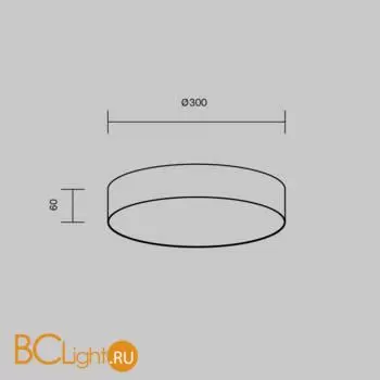 Потолочный светильник Maytoni Zon C032CL-36W3K-RD-MG - Фото 10