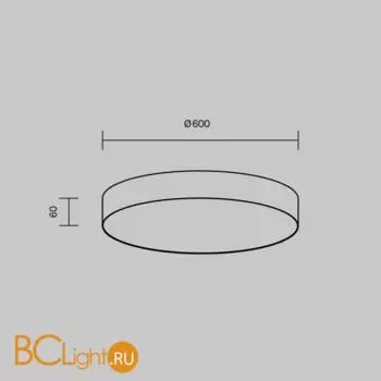 Потолочный светильник Maytoni Zon C032CL-90W4K-RD-MG - Фото 8