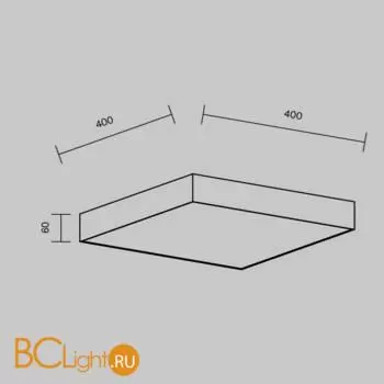 Потолочный светильник Maytoni Zon C032CL-45W4K-SQ-W - Фото 6