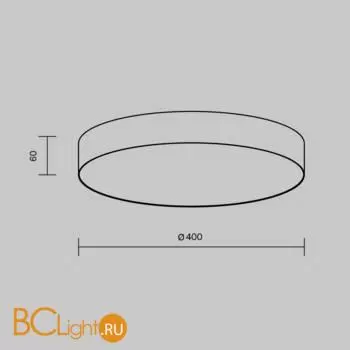 Потолочный светильник Maytoni Zon C032CL-45W3K-RD-MG - Фото 10