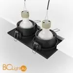 Встраиваемый светильник Maytoni Zoom GU10 2x50Вт IP 65 DL033-2-02B - Фото 1