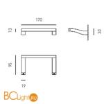 Бра Axo light Cyma CYMA WALL LAMP 301 06 - Схема