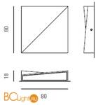 Бра Axo light Dia DIA WALL LAMP 300 05 - Схема