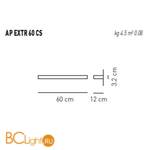 Настенный светильник Axo Light Extreme AP EXTR 60 CS APEXTR60CSXXR7S - Схема