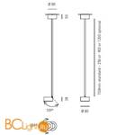 Подвесной светильник Axo Light FAVILLA SUSPENSION LAMP 105 04 - Схема