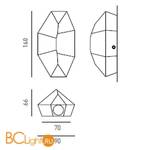 Бра Axo light Fragmenta FRAGMENTA WALL LAMP 305 05 - Схема