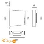 Бра Axo light Rythmos Head RYTHMOS HEAD WALL LAMP 112 07 - Схема