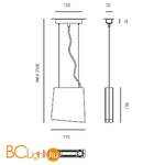 Подвесной светильник Axo Light Rythmos RYTHMOS SUSPENSION LAMP 115 07 - Схема