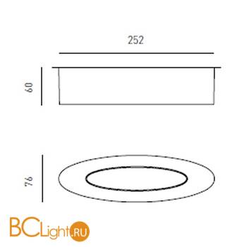 Потолочный светильник Axo Light Sol SOL CEILING LAMP 104 06 - Схема