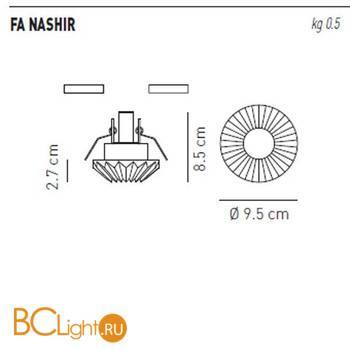 Спот (точечный светильник) Axo Light Crystal Spotlight FA NASHIR FANASHIRCSXX12V - Схема