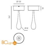 Спот (точечный светильник) Axo Light Stilla STILLA CEILING LAMP 100 04 - Схема